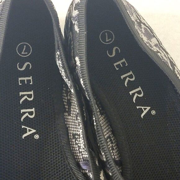 Serra Leopard Knit Flats Shoes 7 Recycled Washable Pointy Animal Print Mobwife - Picture 5 of 9